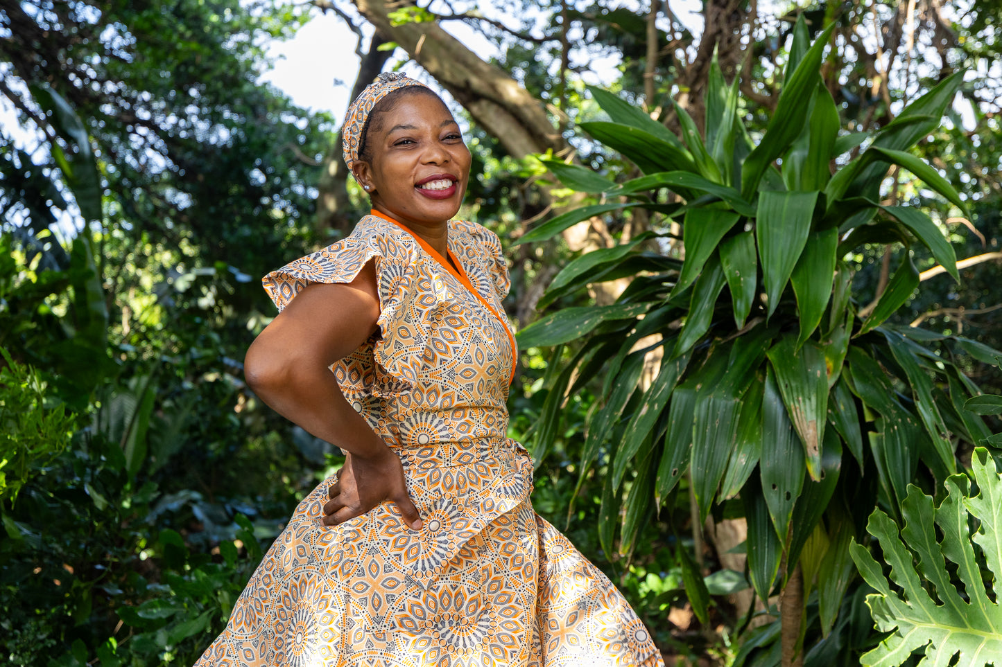 A PINAFORE WRAP / MIZANI PRINT