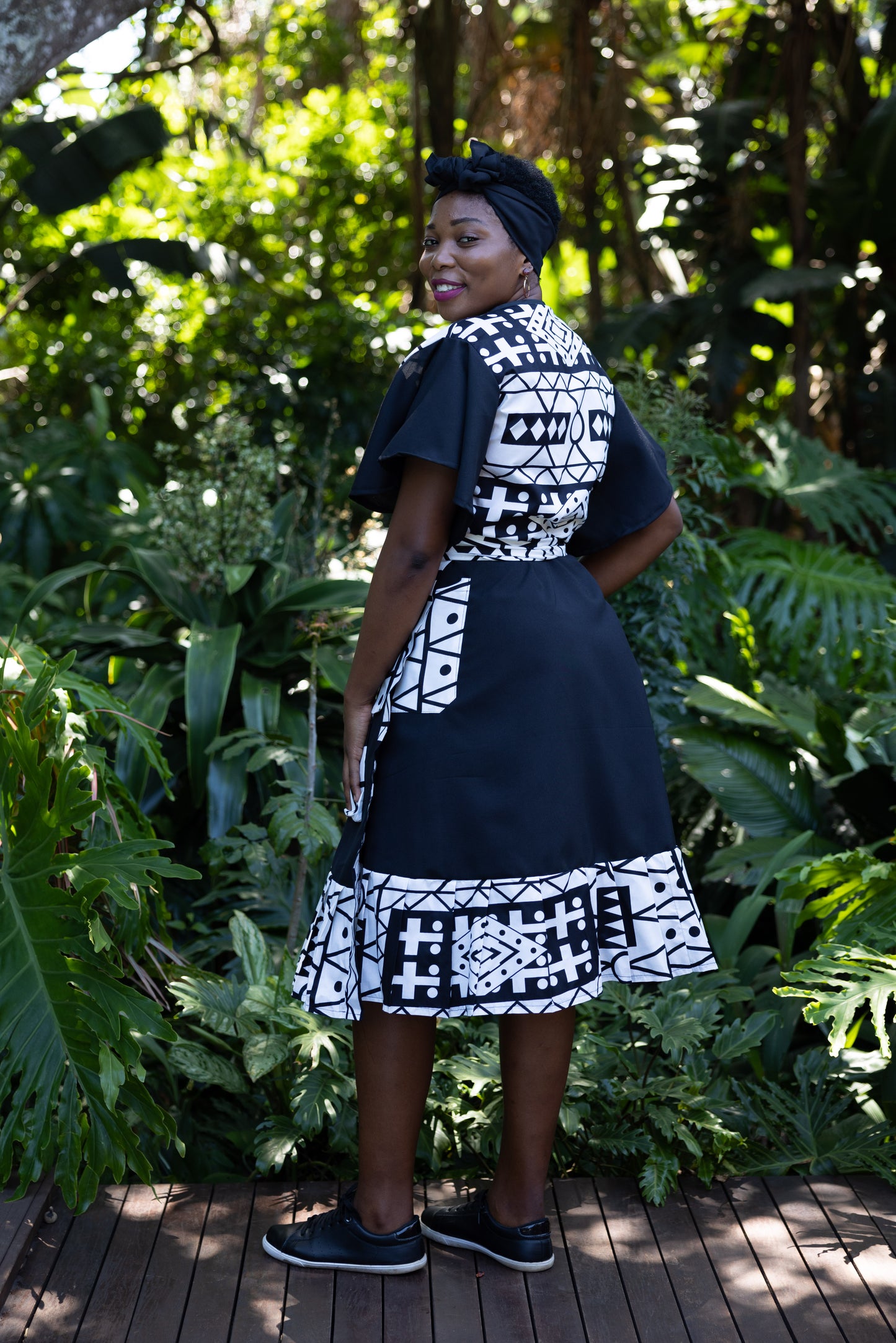 THE PINAFORE WRAP / KUBA PRINT