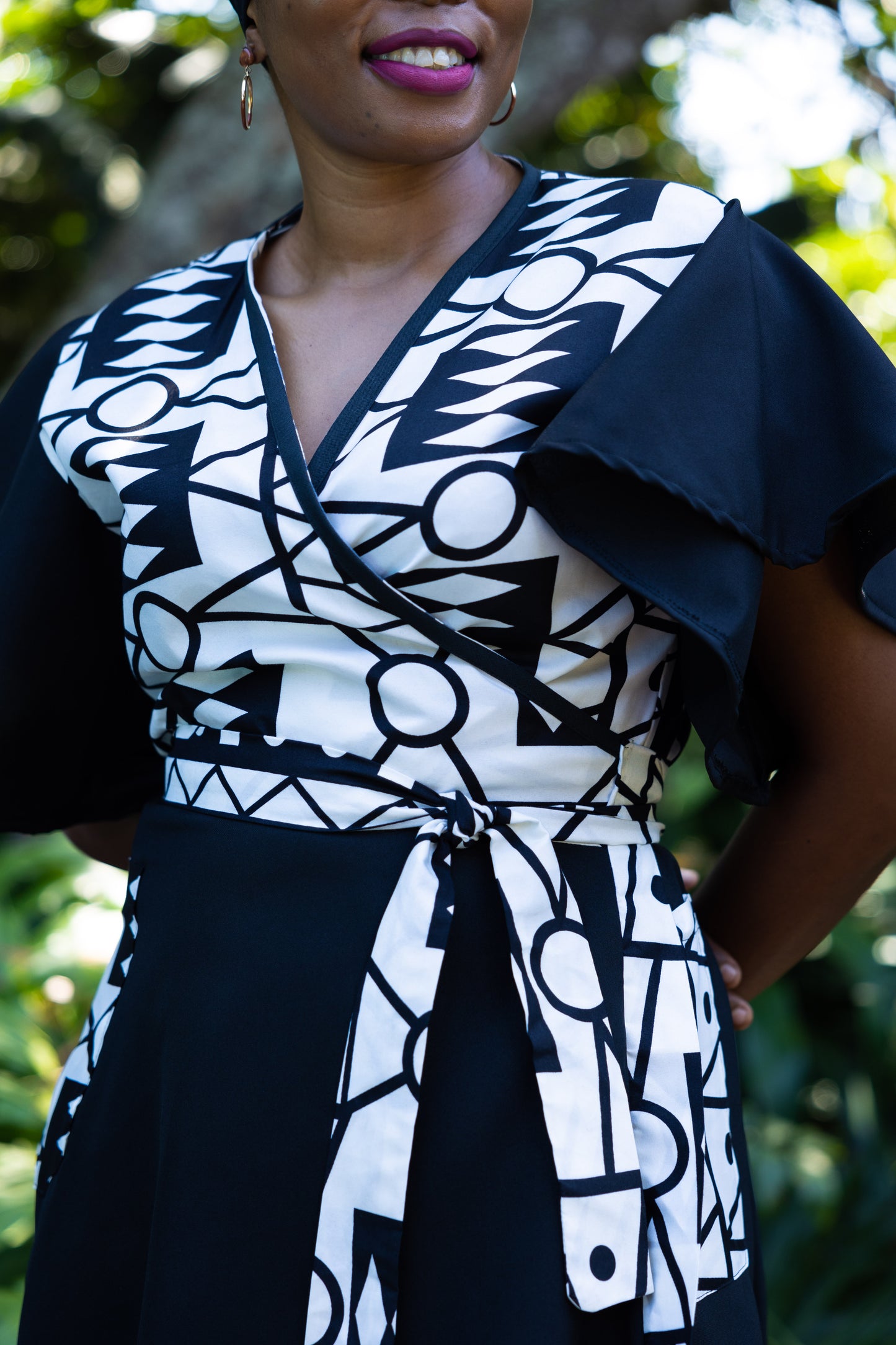 THE PINAFORE WRAP / KUBA PRINT