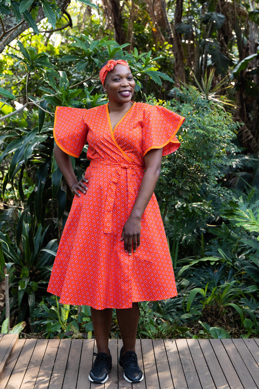 A NDUMI WRAP / ADE PRINT