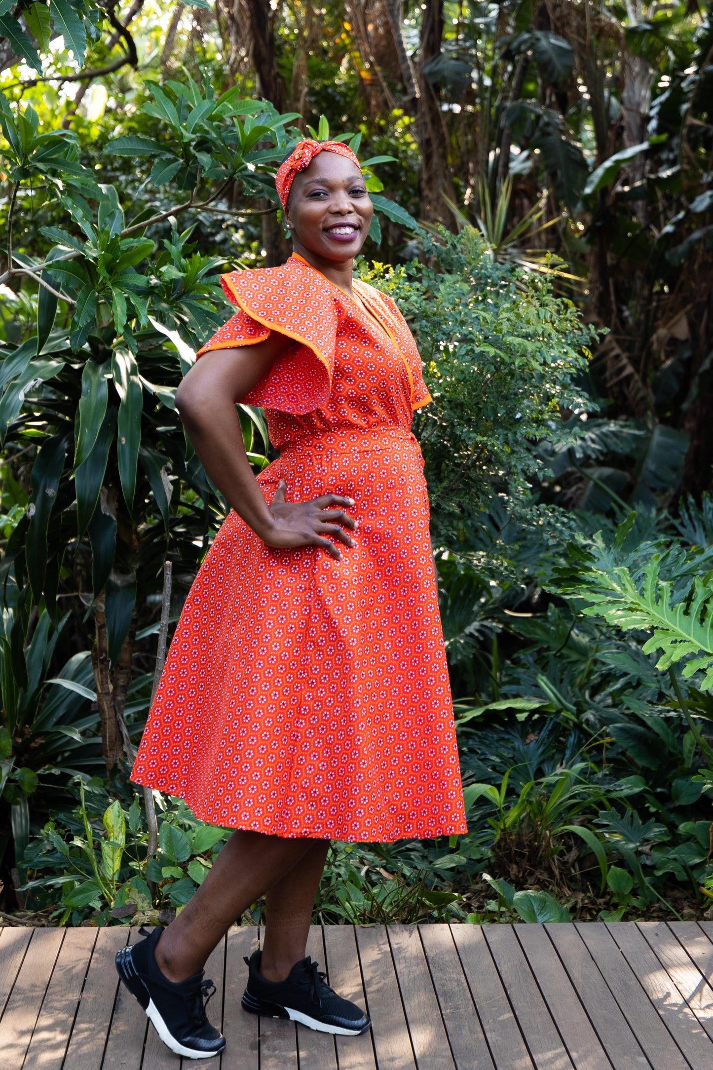 A NDUMI WRAP / ADE PRINT