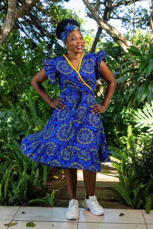 AN UKHWINI WRAP / BAHARI PRINT