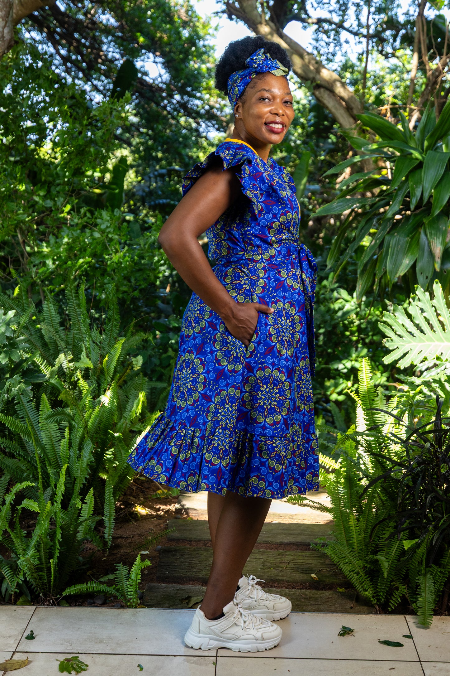 AN UKHWINI WRAP / BAHARI PRINT
