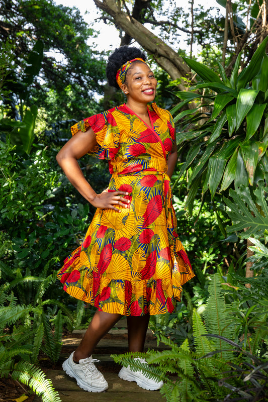 A PINAFORE WRAP / FAHARI PRINT