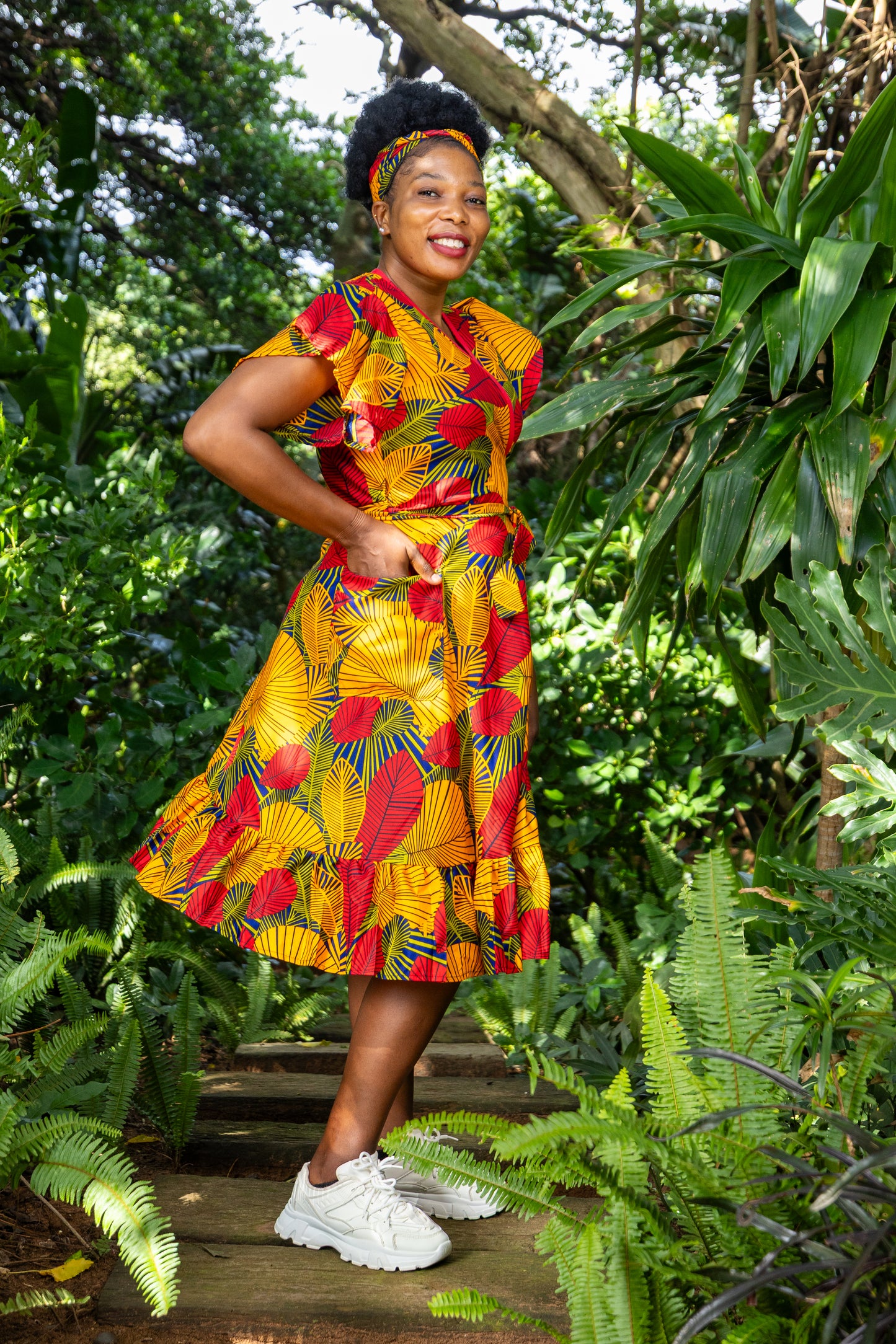 A PINAFORE WRAP / FAHARI PRINT