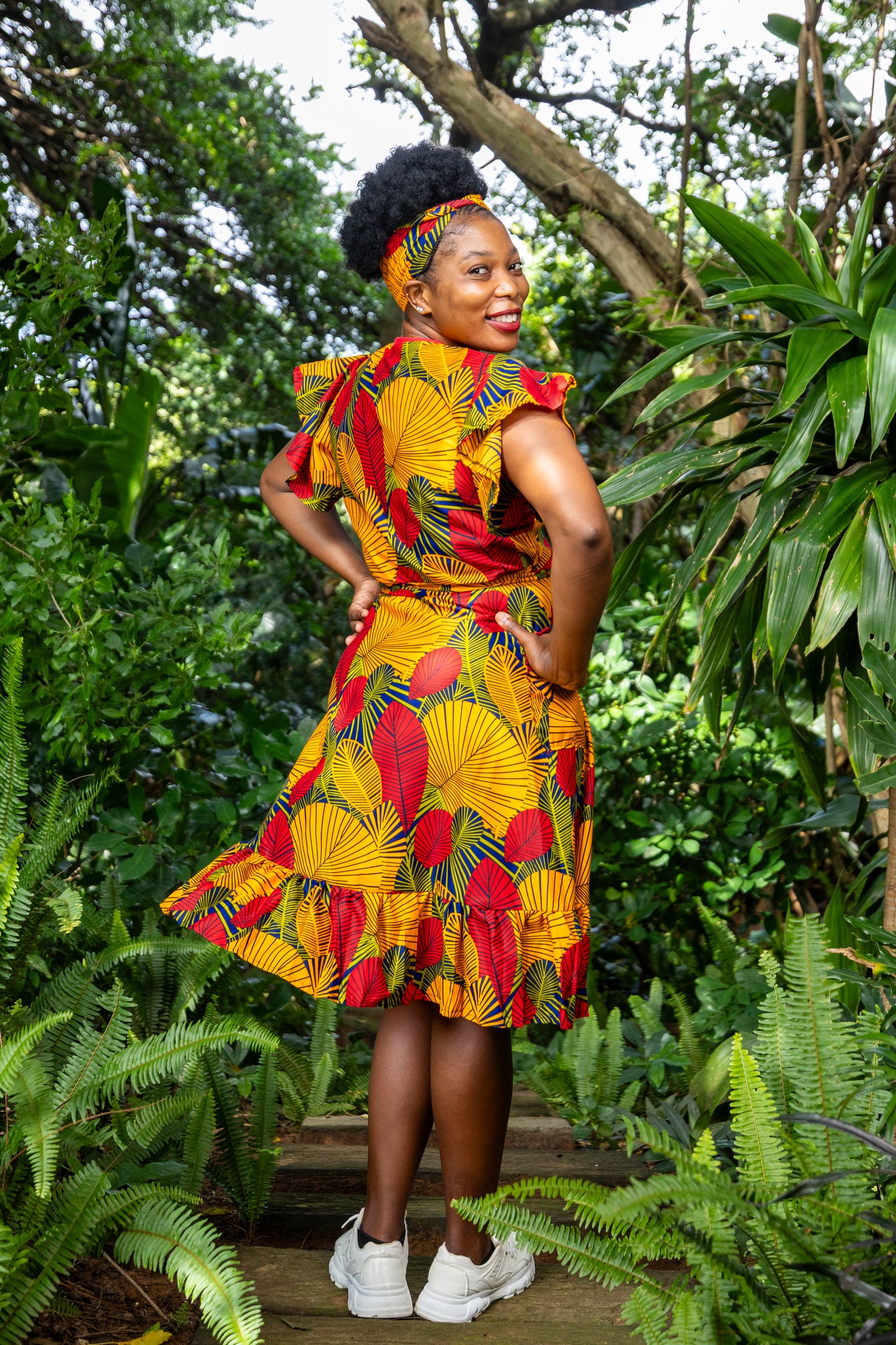 A PINAFORE WRAP / FAHARI PRINT