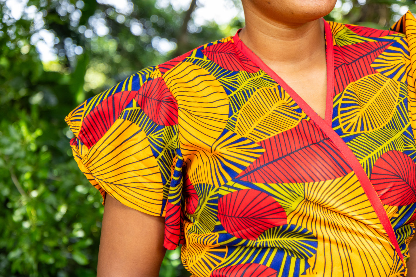 A PINAFORE WRAP / FAHARI PRINT