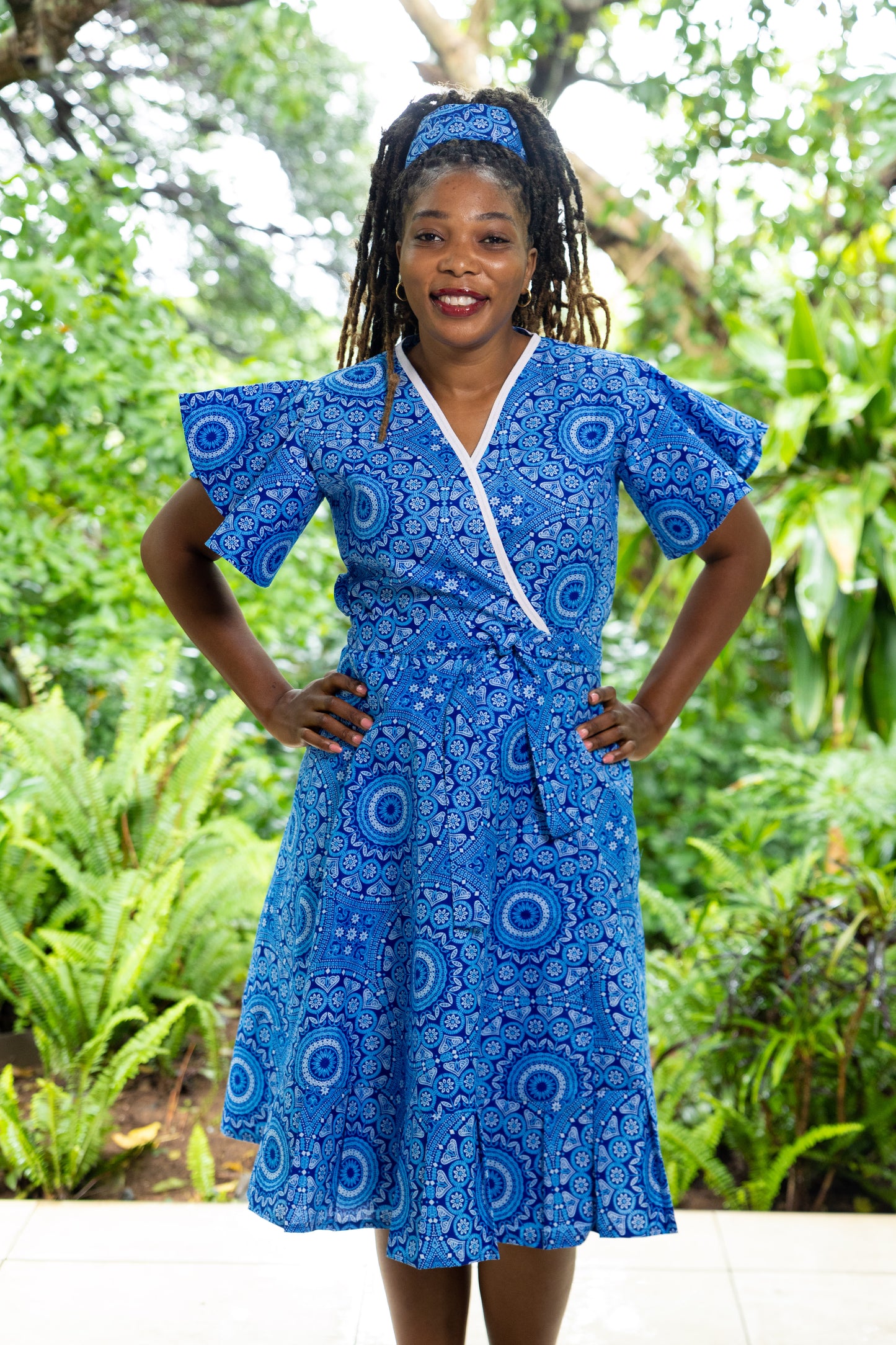 PINAFORE WRAP / IMANI PRINT