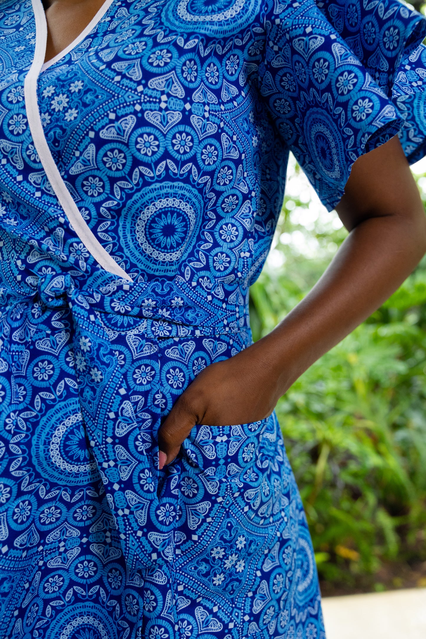 PINAFORE WRAP / IMANI PRINT