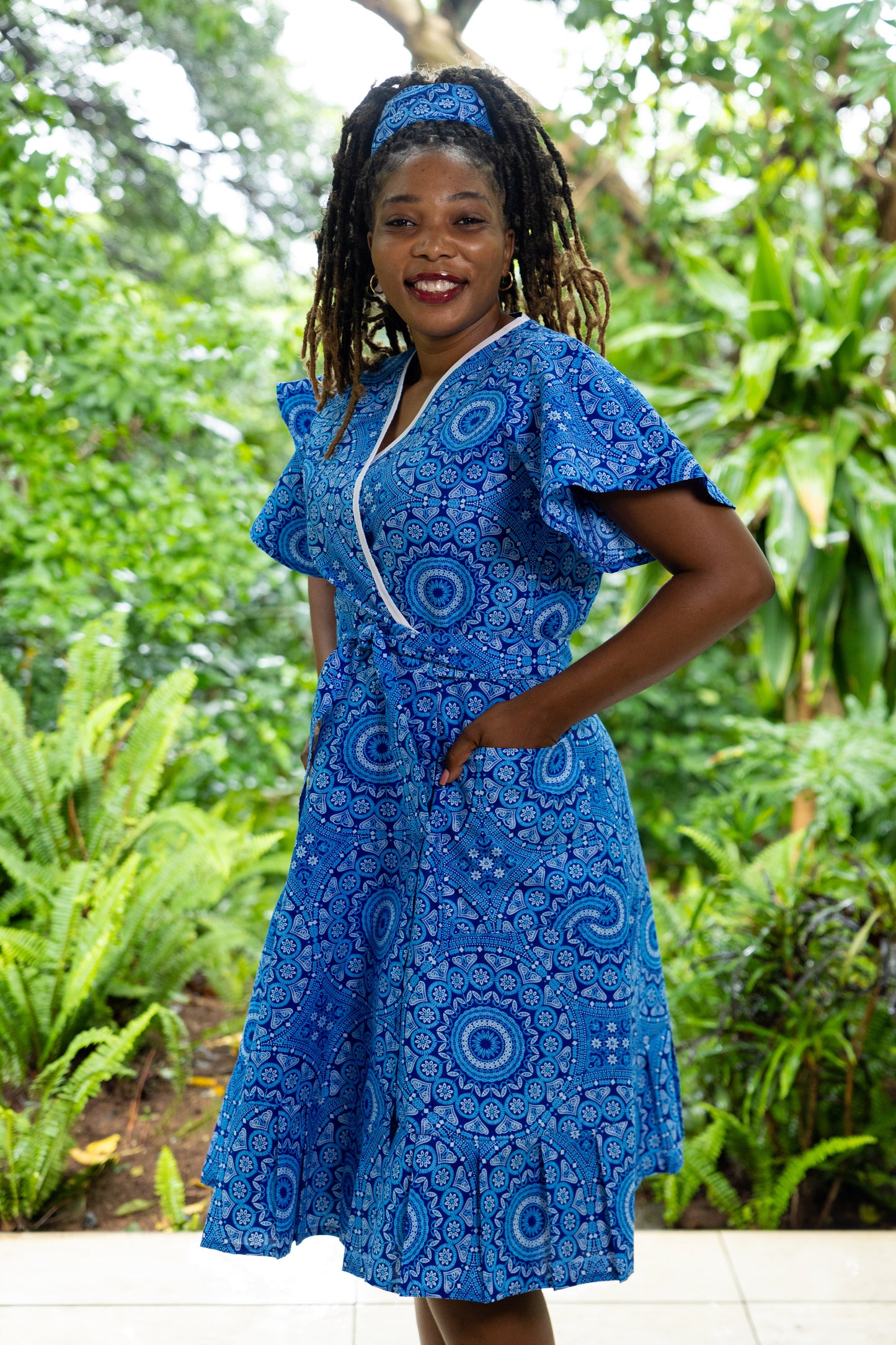 PINAFORE WRAP / IMANI PRINT