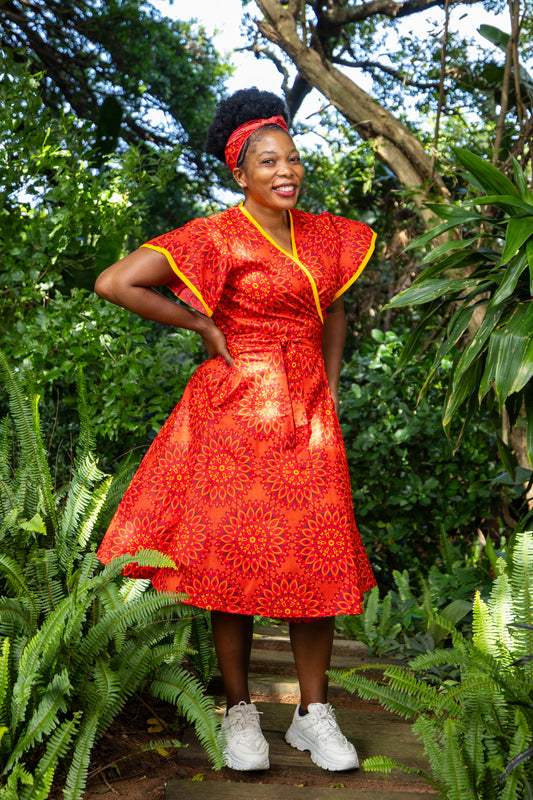 AN NDUMI WRAP / JUA PRINT