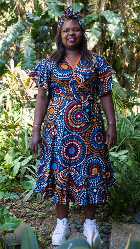 THE PINAFORE WRAP / BARAKA PRINT