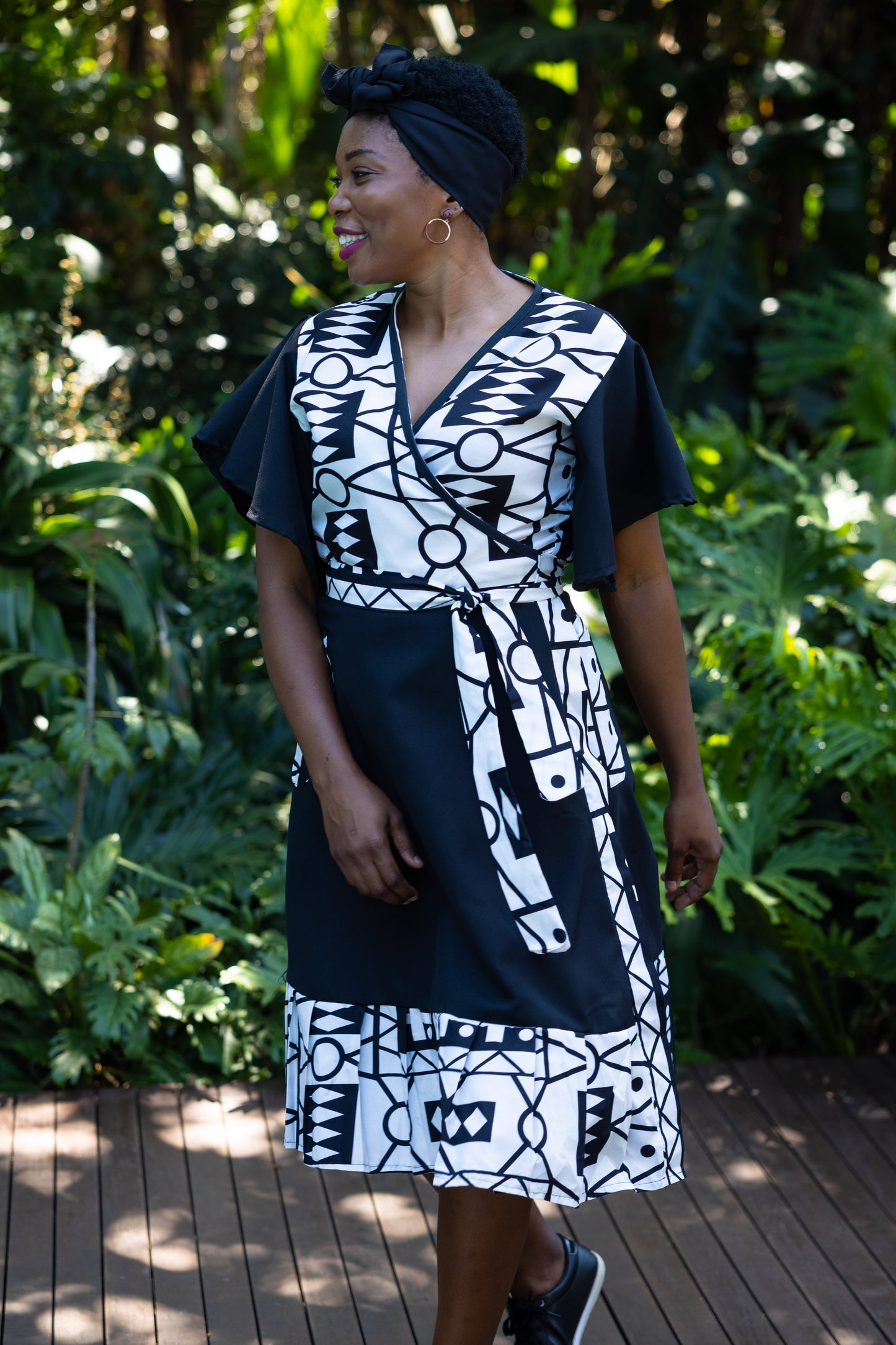 THE PINAFORE WRAP / KUBA PRINT