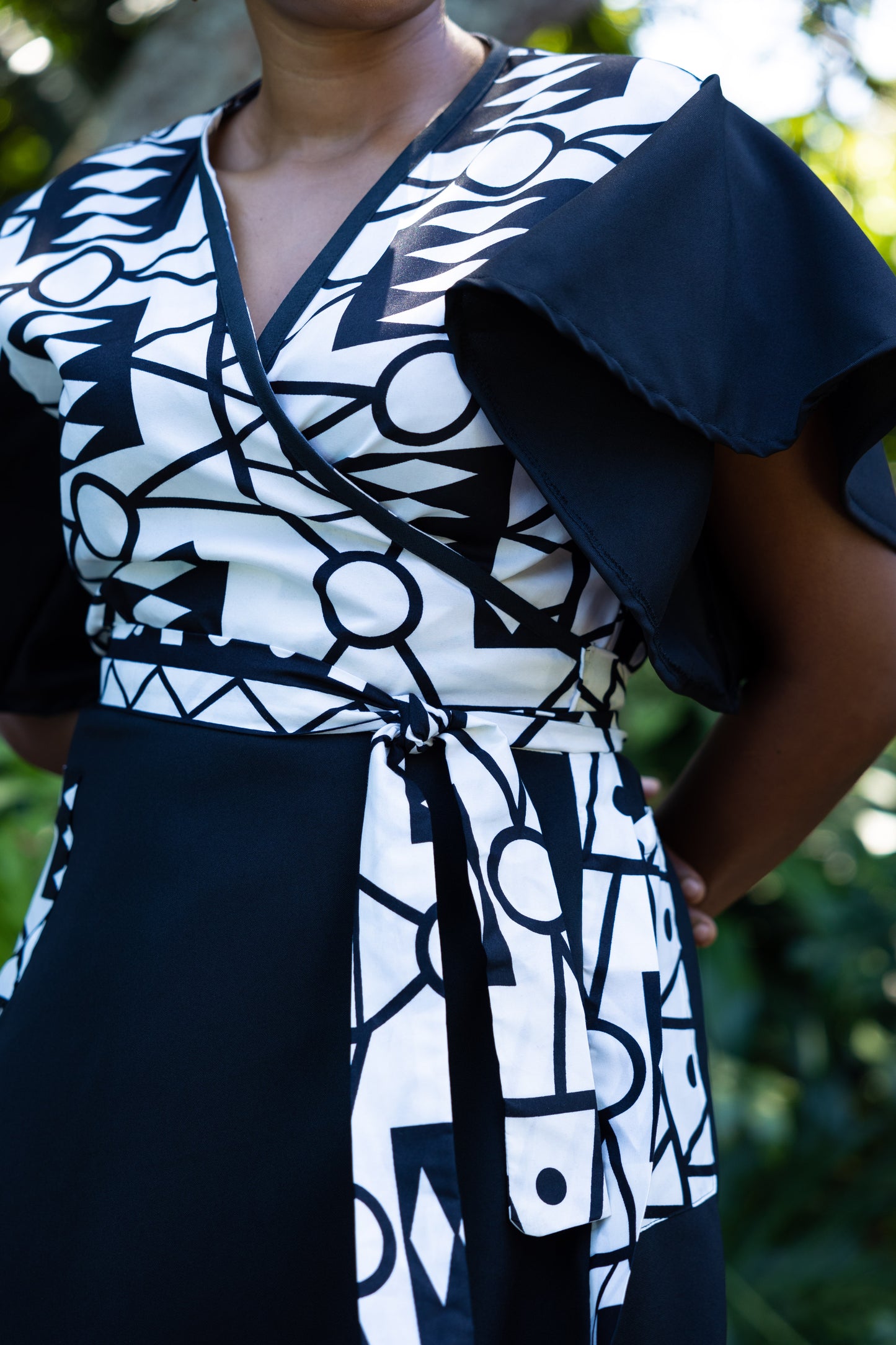 THE PINAFORE WRAP / KUBA PRINT